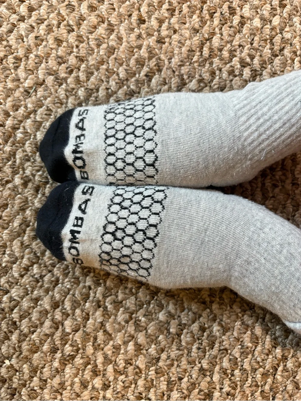 Performance Crew Socks - Black, Gray & White - Bombas - child size